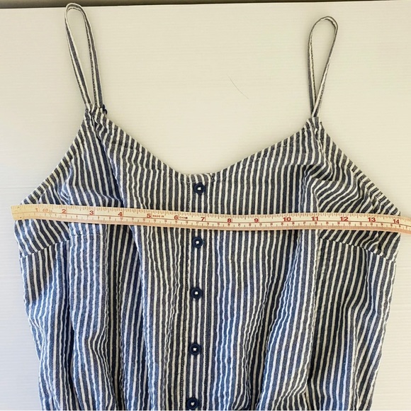 Women’s Romper Playsuit & Dress Bundle Blue & White Striped Tie Waist Size S 8 - Picture 10 of 12